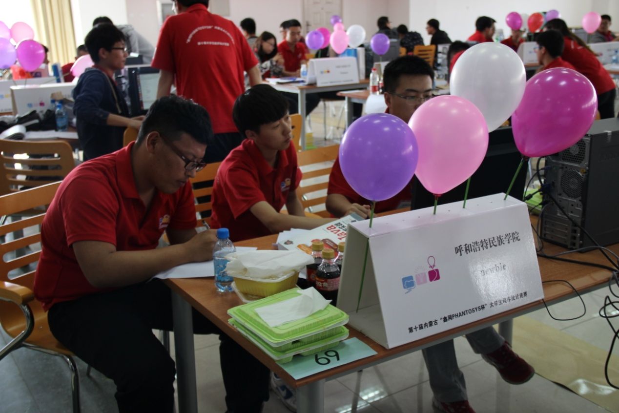 2015年计算机学院团队代表学校参加自治区第十届大学生程序设计大赛获得三等奖